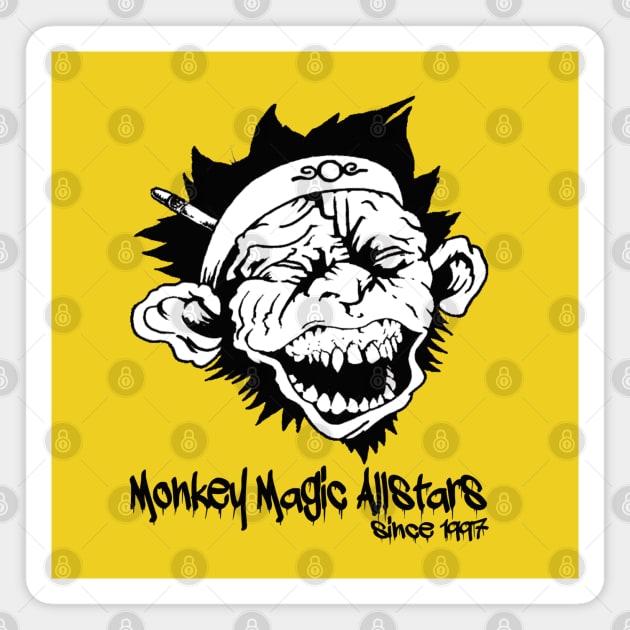 Monkey Magic Allstars Tag Logo Magnet by Monkey Magic Allstars